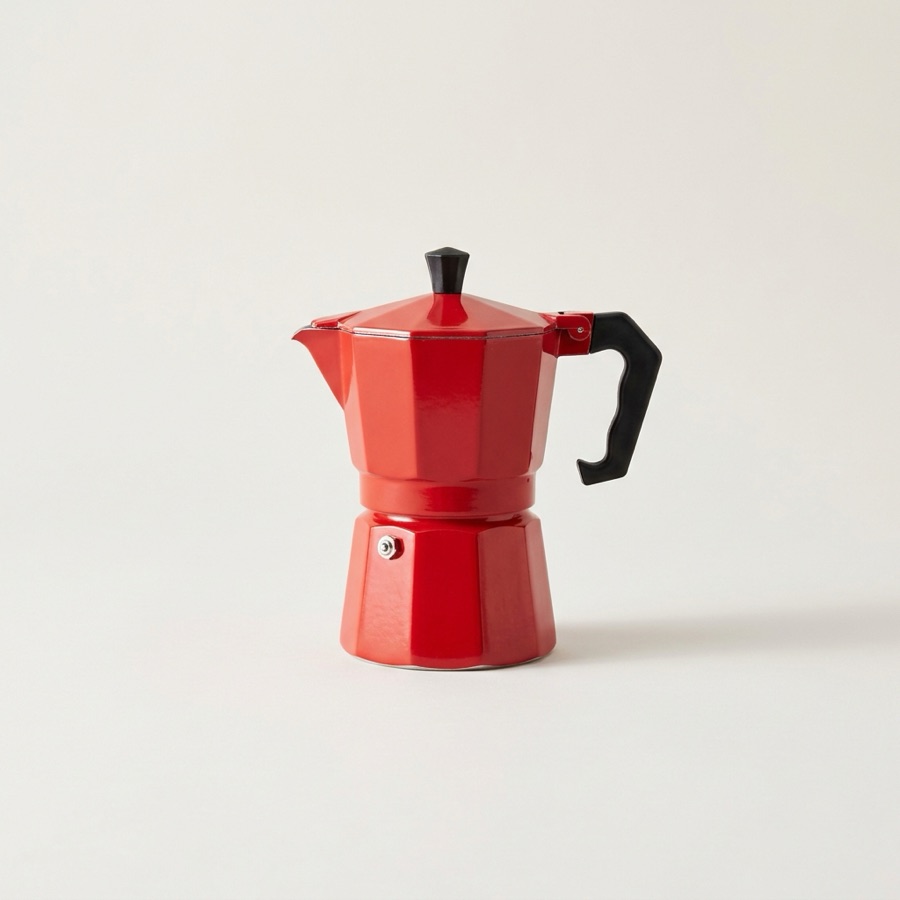 Percadot Redbird Enamel Moka Pot